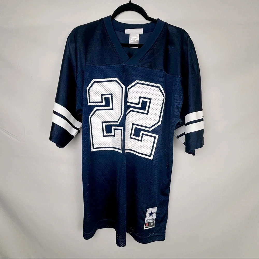 NFL Navy Blue and White #22 Men's Jersey